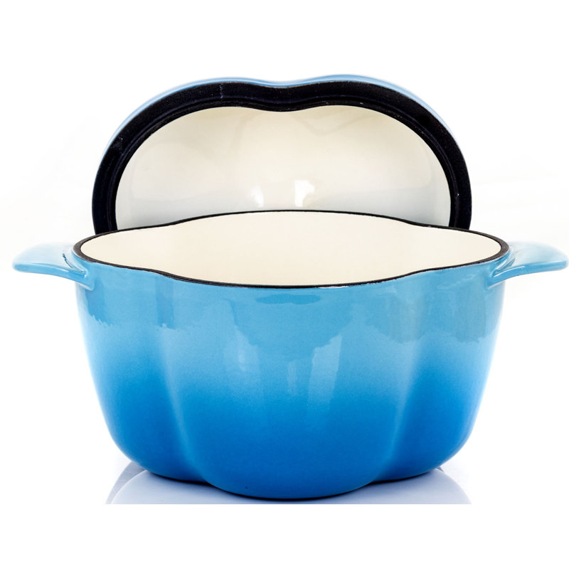 Mega Chef 3 Qt. Cast Iron Novelty Pepper Casserole with Lid & Reviews